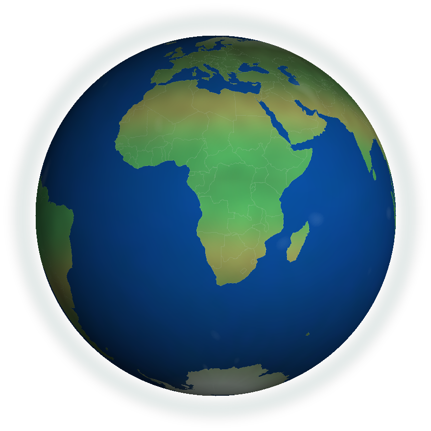 Realistic Earth globe fallback